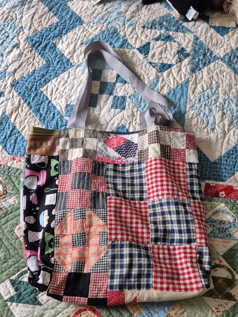 Patchwork Quilted Tote Bag